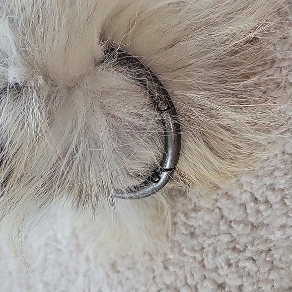 Real festival white fox tail - Picture 2 of 4